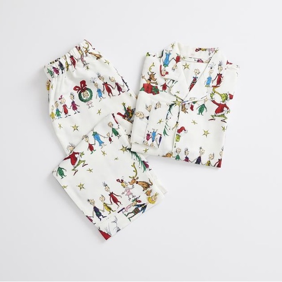 PBkids Grinch Flannel PJ Set - Picture 1 of 9